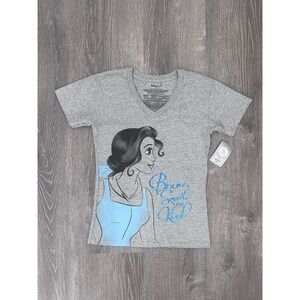 Disney Store Bella  Polo Shirt Size Small Gray NWT 100% Organic Cotton